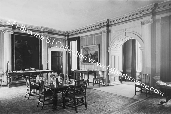 HOWTH CASTLE DINING ROOM FROM NORTH